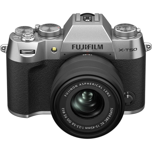 Fujifilm X-T50 Systemkamera Silber Kit mit XC 15-45mm F3.5-5.6 OIS PZ Objektiv