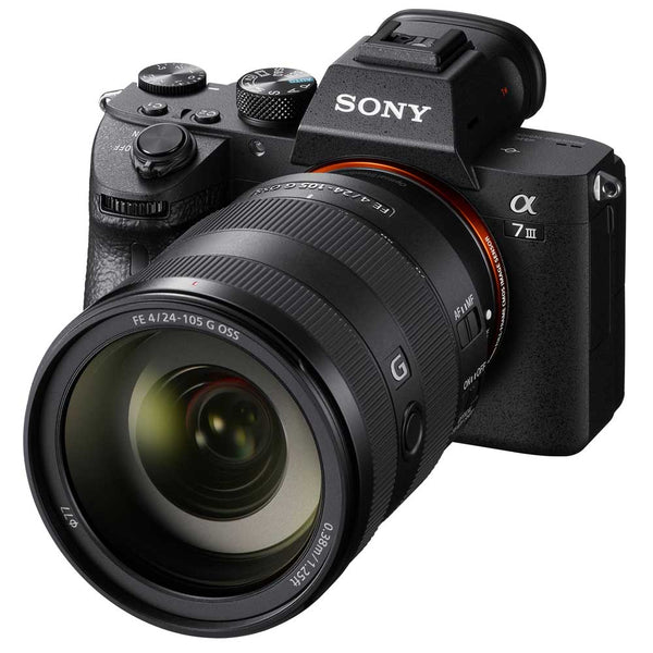 Sony Alpha A7 III Systemkamera mit 24-105mm FE F4 G OSS Standardzoom-Objektiv