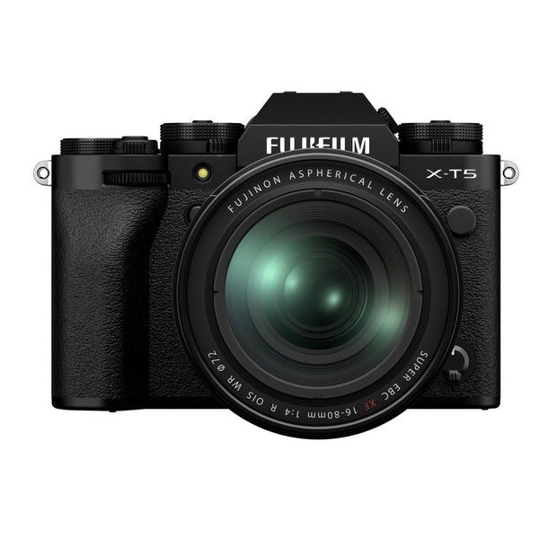 Fujifilm X-T5 Systemkamera mit 16-80mm Standardzoom-Objektiv schwarz