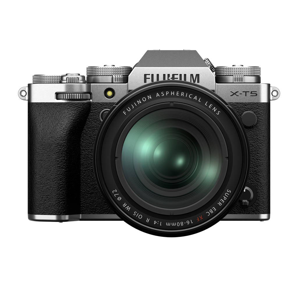 Fujifilm X-T5 Systemkamera mit 16-80mm Standardzoom-Objektiv Silber