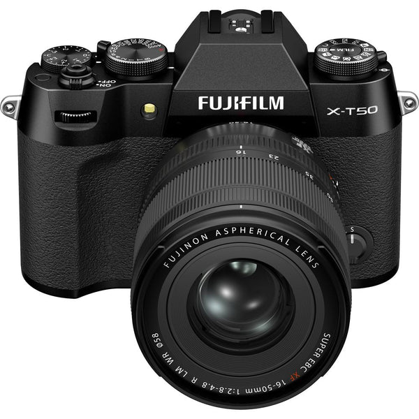 Fujifilm X-T50 Systemkamera schwarz Kit mit XF 16-50mm F2.8-4.8 R LM WR Objektiv
