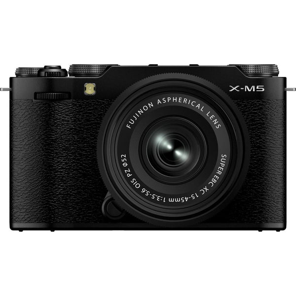 Fujifilm X-M5 Systemkamera mit XC 15-45mm Standardzoom-Objektiv Schwarz