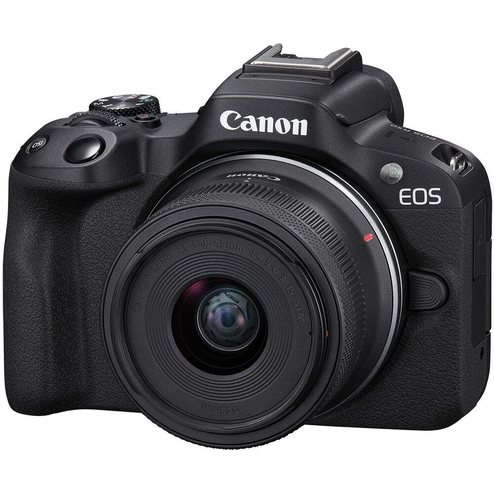 Canon EOS R50 Systemkamera mit RF-S 18-45mm Standardzoom-Objektiv Kit