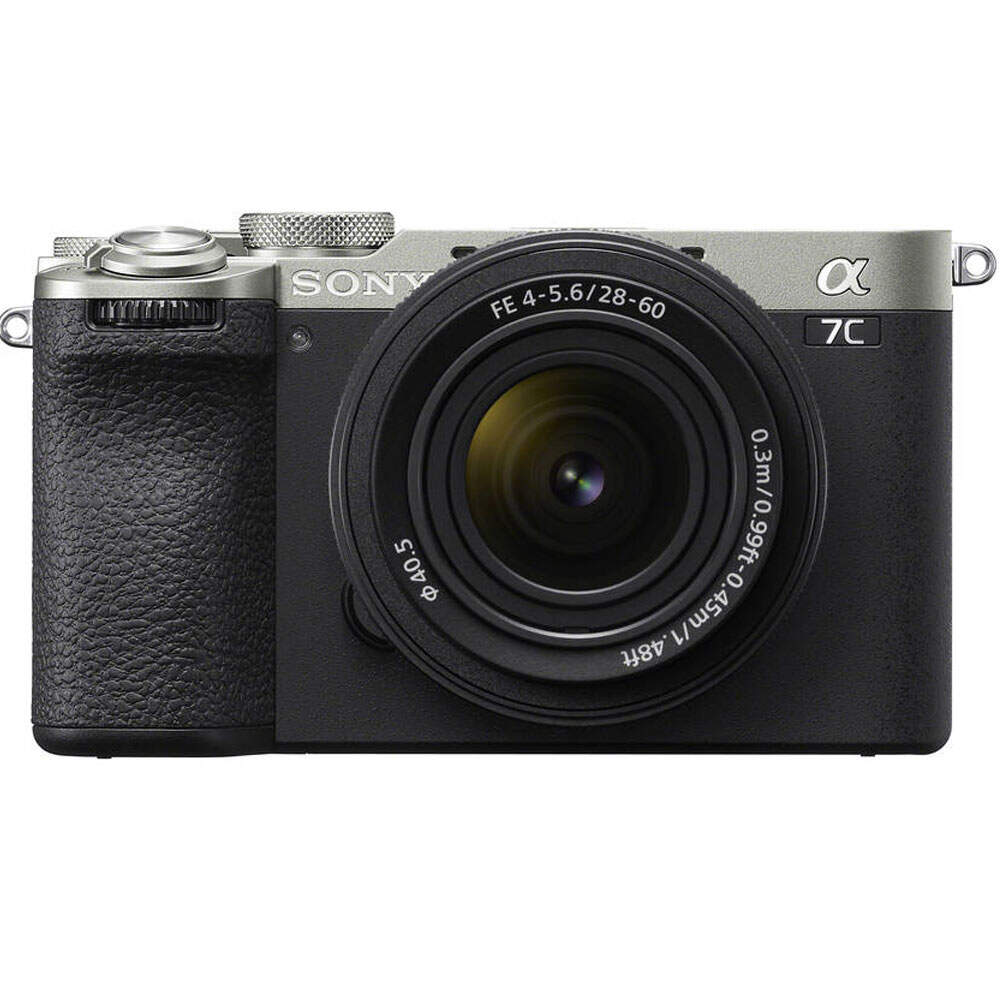 Sony A7C II Systemkamera Vollformat 33MP 4K mit 28-60mm Standardzoom-Objektiv Silber